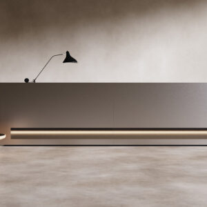 Isomi Blok Stainless Steel Reception Desk